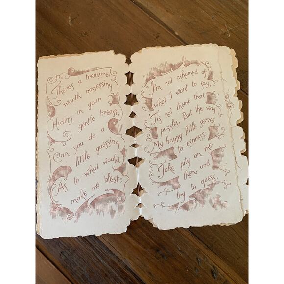 Antique Ephemera Token of Love 1905-1912 Written On - Picture 4 of 6